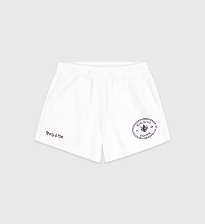Sporty & Rich Eden Crest Disco Short - White/Navy