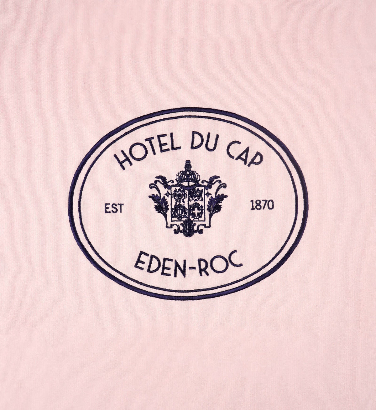 Sporty & Rich Eden Crest Disco Short - Pink Dolphin/Navy