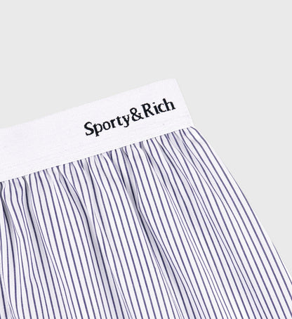 Sporty & Rich Yankees Serif Boxer Short - Navy Striped