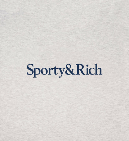 Sporty & Rich Dodgers Serif Disco Short - Heather Gray/Navy