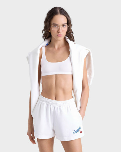 Sporty & Rich Dodgers Serif Disco Short - White/Team Blue