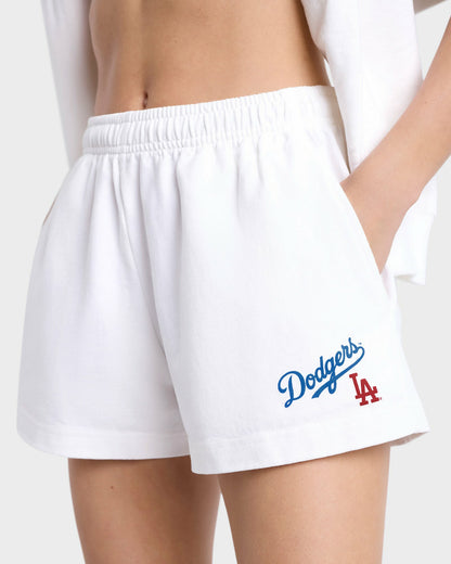 Sporty & Rich Dodgers Serif Disco Short - White/Team Blue
