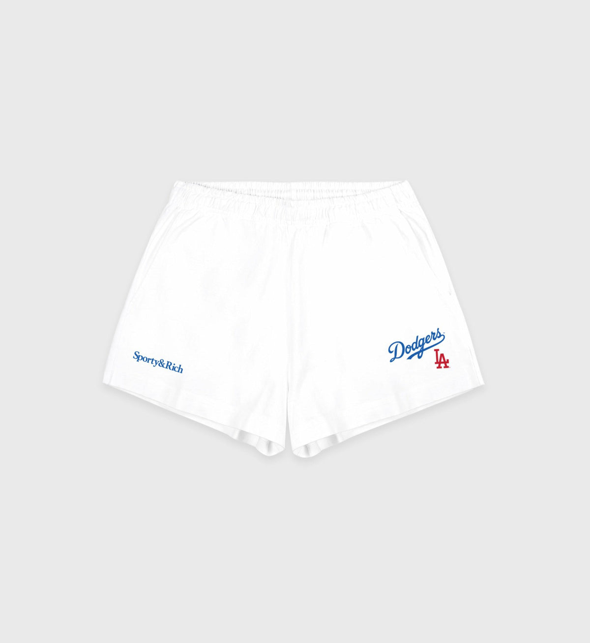 Sporty & Rich Dodgers Serif Disco Short - White/Team Blue