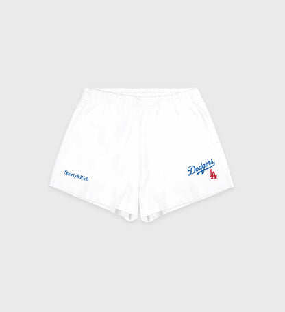 Sporty & Rich Dodgers Serif Disco Short - White/Team Blue