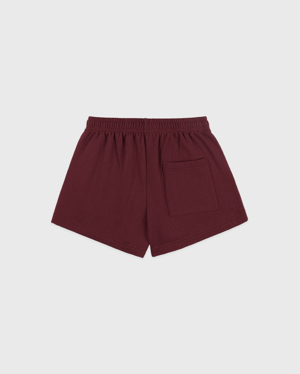 Sporty & Rich Syracuse Embroidered Disco Short - Bordeaux/White