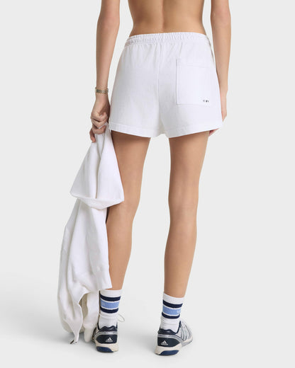 Sporty & Rich Heritage Yankees Serif Disco Short - White/Navy