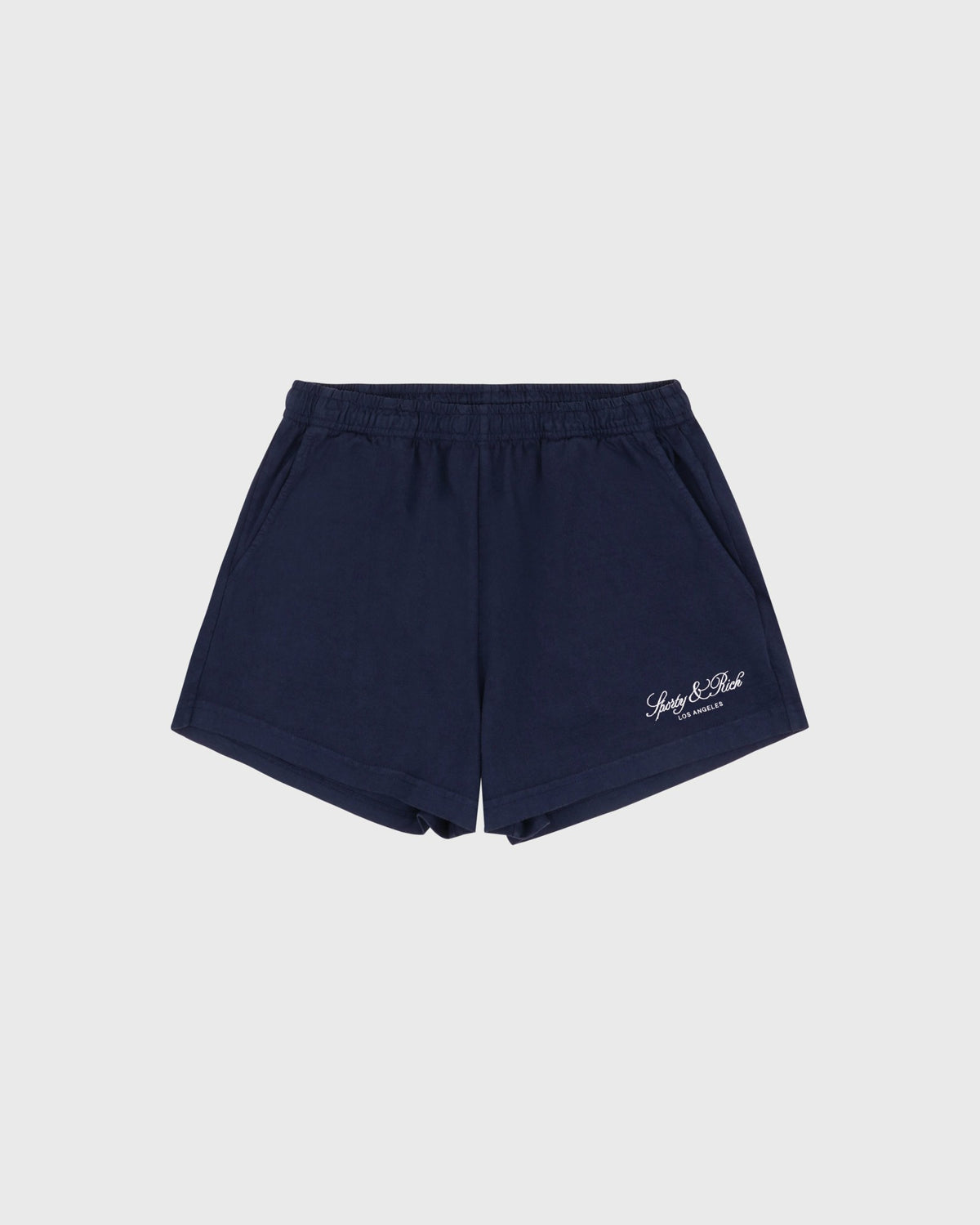 Sporty & Rich Vendome LA Embroidered Disco Short - Navy/White