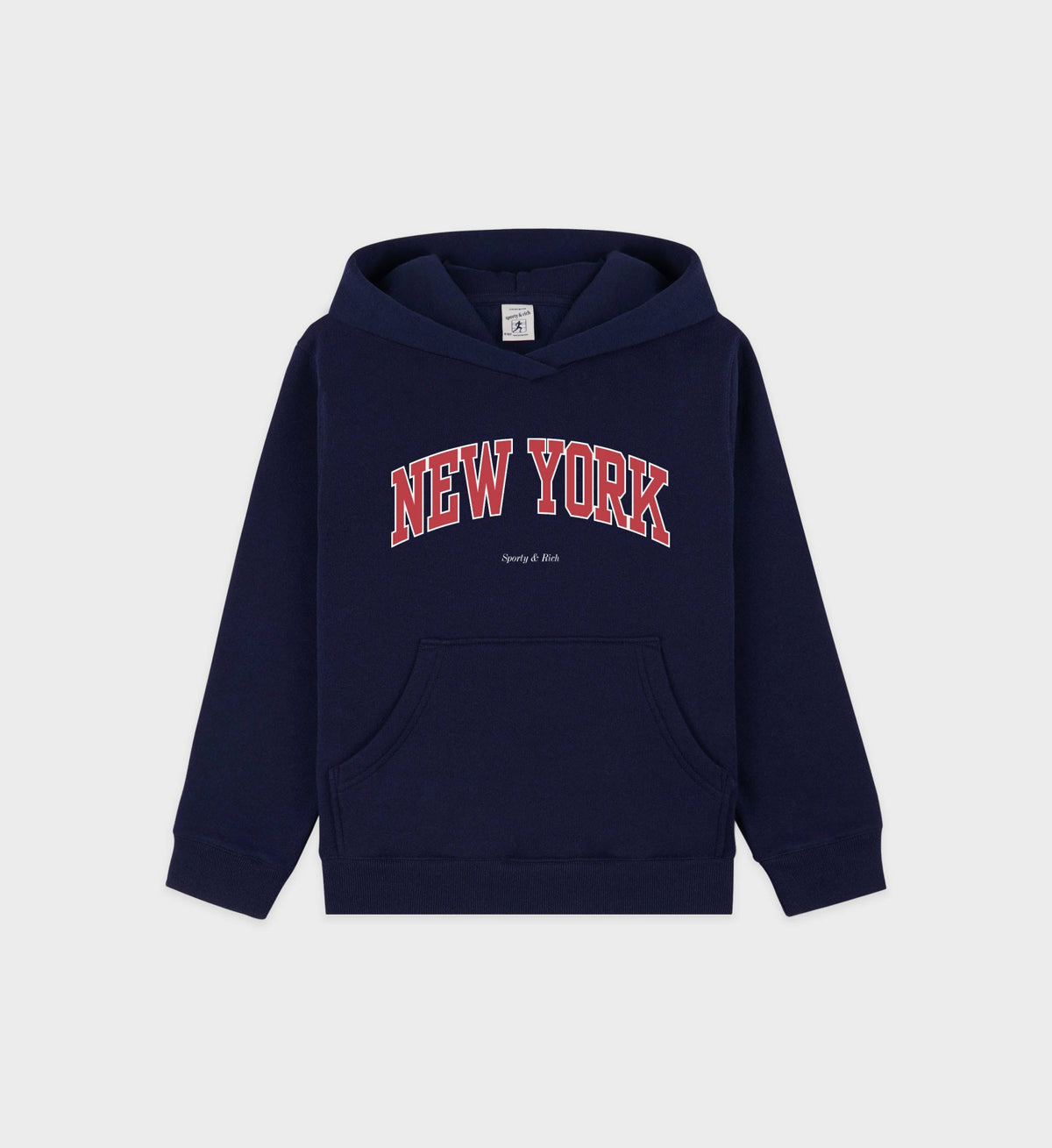Sporty & Rich New York Ivy Kids Hoodie - Navy/Ruby