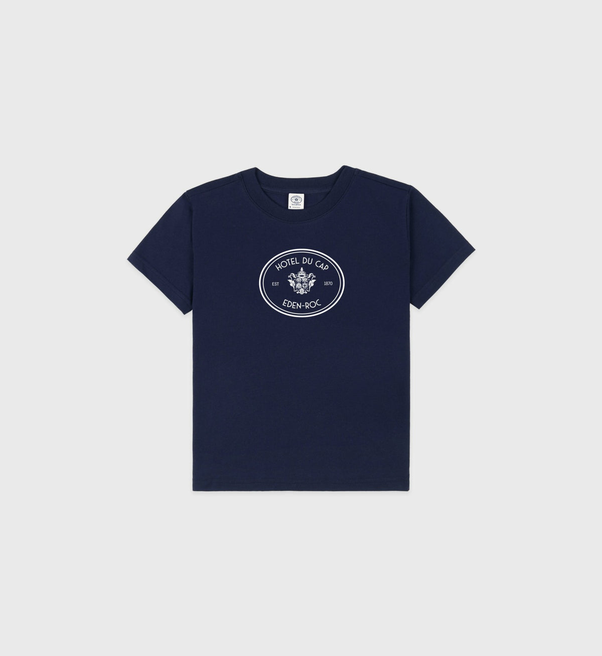 Sporty & Rich Eden Crest Kids T Shirt - Navy/White