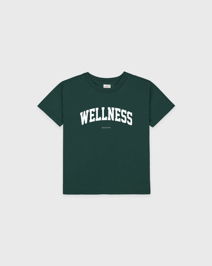 Sporty & Rich Wellness Ivy Kids T-Shirt - Forest/White