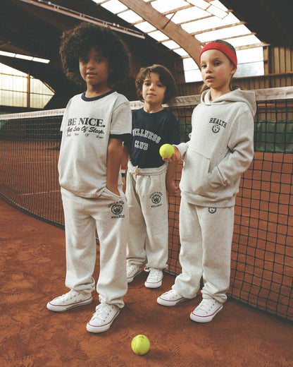Sporty & Rich Diana Kids Hoodie - Heather Gray/Navy