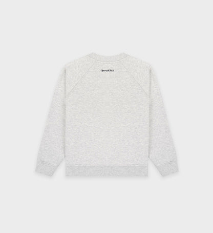 Sporty & Rich California Kids Crewneck - Heather Gray/Gold