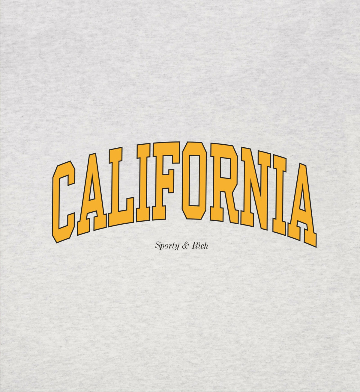 Sporty & Rich California Kids T-Shirt - Heather Gray/Gold