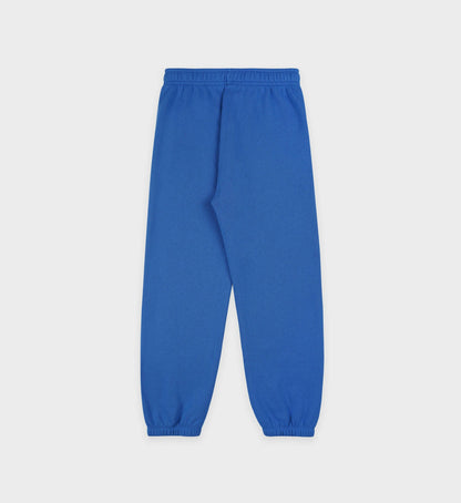 Sporty & Rich Serif Logo Kids Sweatpant - Paris Blue/White