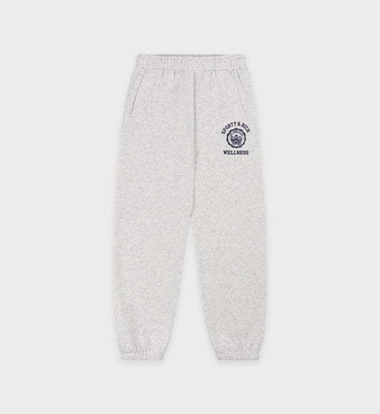 Sporty & Rich Emblem Kids Sweatpant - Heather Gray/Navy