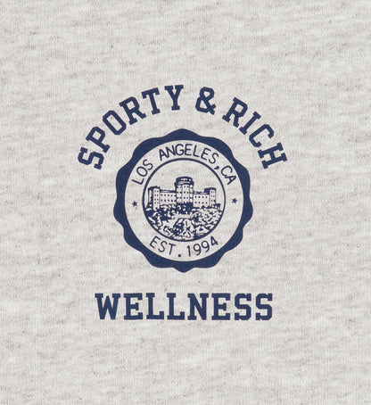 Sporty & Rich Emblem Kids Sweatpant - Heather Gray/Navy
