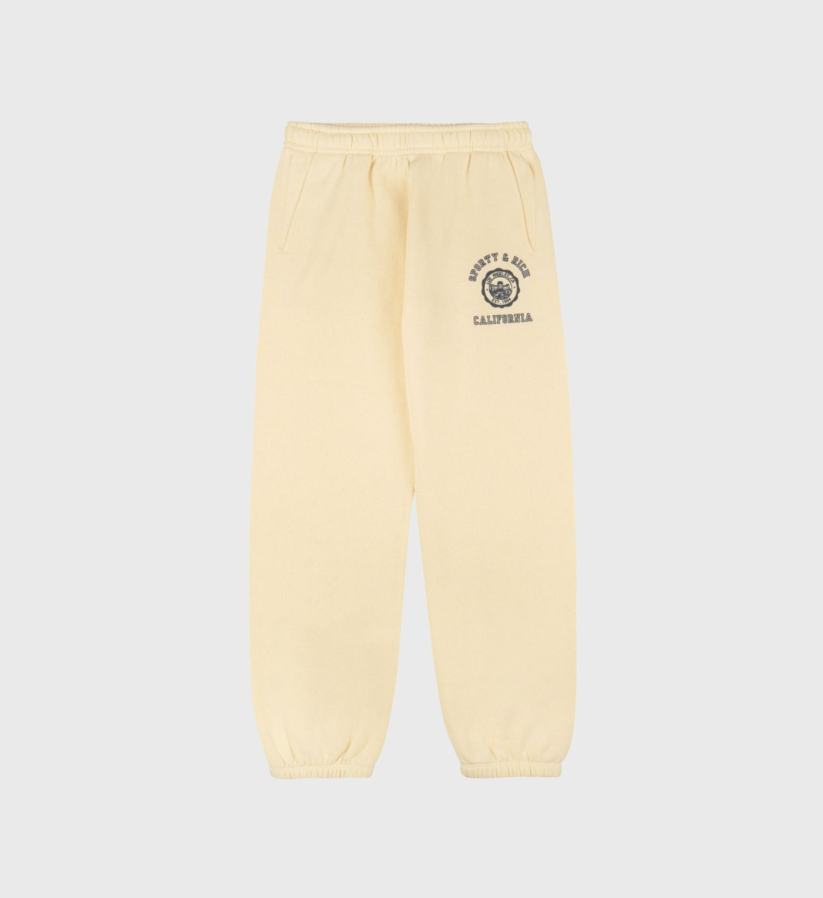 Sporty & Rich California Emblem Kids Sweatpant - Almond/Navy