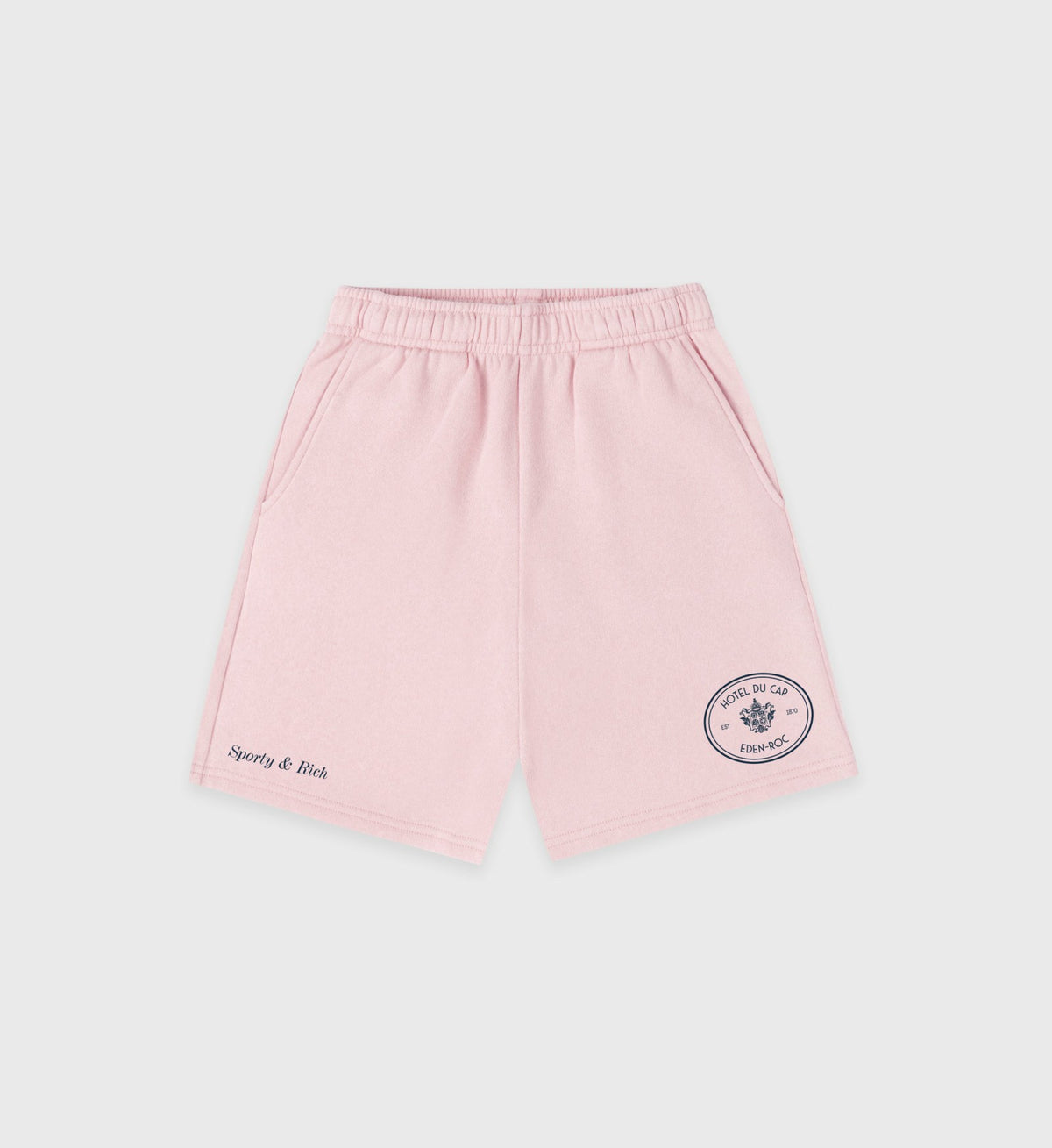 Sporty & Rich Eden Crest Kids Gym Short - Pink Dolphin