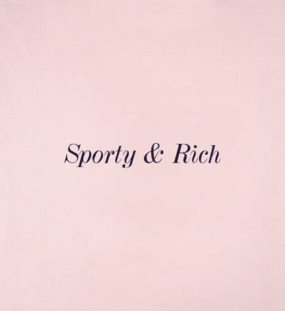 Sporty & Rich Eden Crest Kids Gym Short - Pink Dolphin